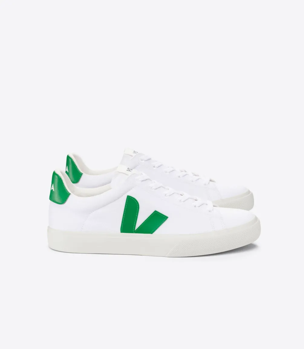 CAMPO CANVAS WHITE EMERAUDE<VEJA Shop