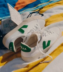 CAMPO CANVAS WHITE EMERAUDE<VEJA Shop