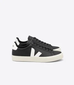 CAMPO LEATHER BLACK WHITE<VEJA Cheap