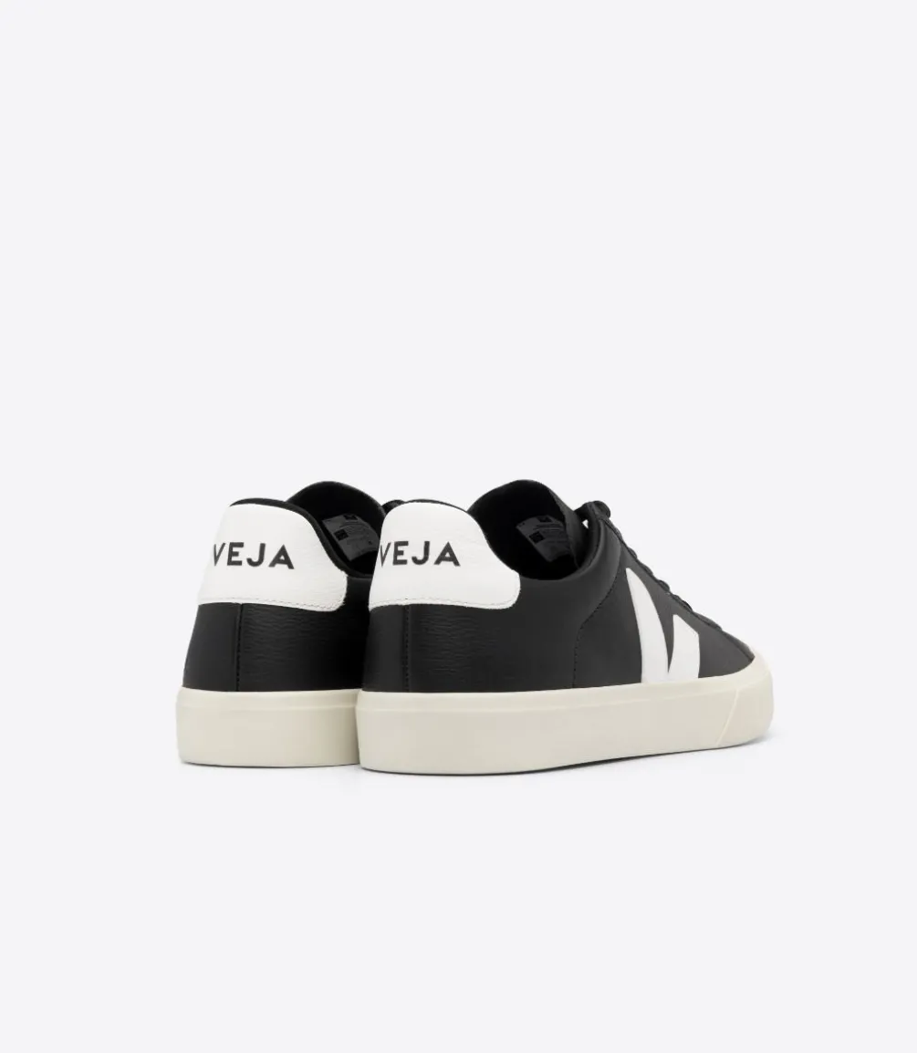 CAMPO LEATHER BLACK WHITE<VEJA Cheap