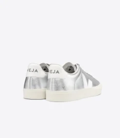 CAMPO LEATHER SILVER WHITE<VEJA Fashion