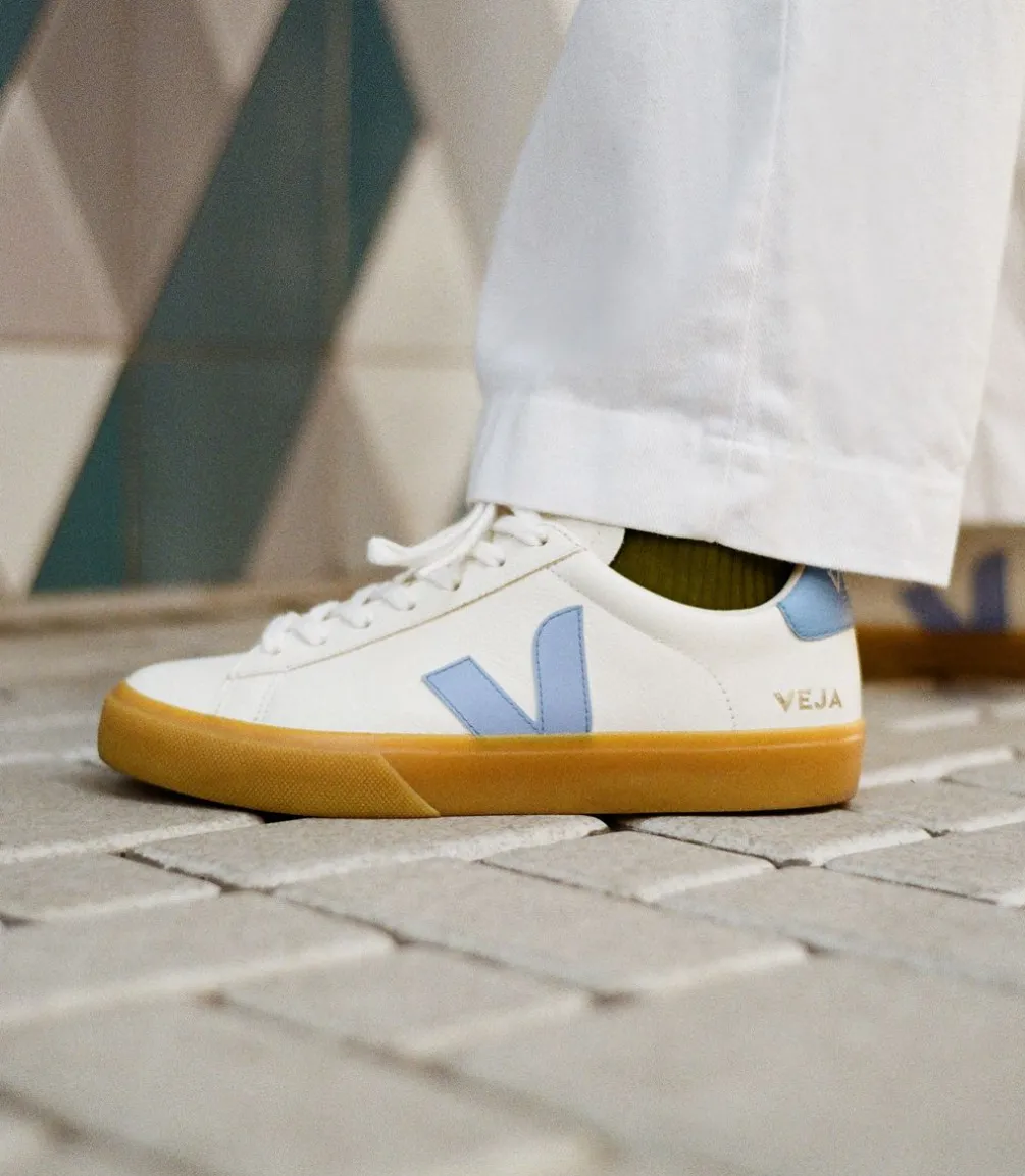 CAMPO LEATHER WHITE AQUA NATURAL<VEJA Best