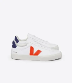 CAMPO LEATHER WHITE COBALT ORANGE FLUO<VEJA Outlet