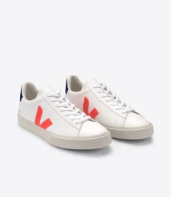 CAMPO LEATHER WHITE COBALT ORANGE FLUO<VEJA Outlet