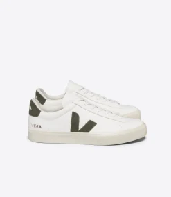 CAMPO LEATHER WHITE KAKI<VEJA Cheap