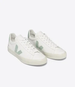 CAMPO LEATHER WHITE MATCHA<VEJA Cheap