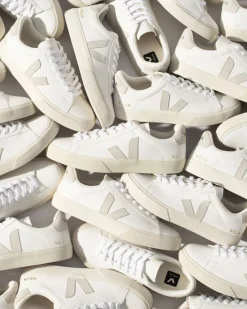 CAMPO LEATHER WHITE NATURAL<VEJA Cheap