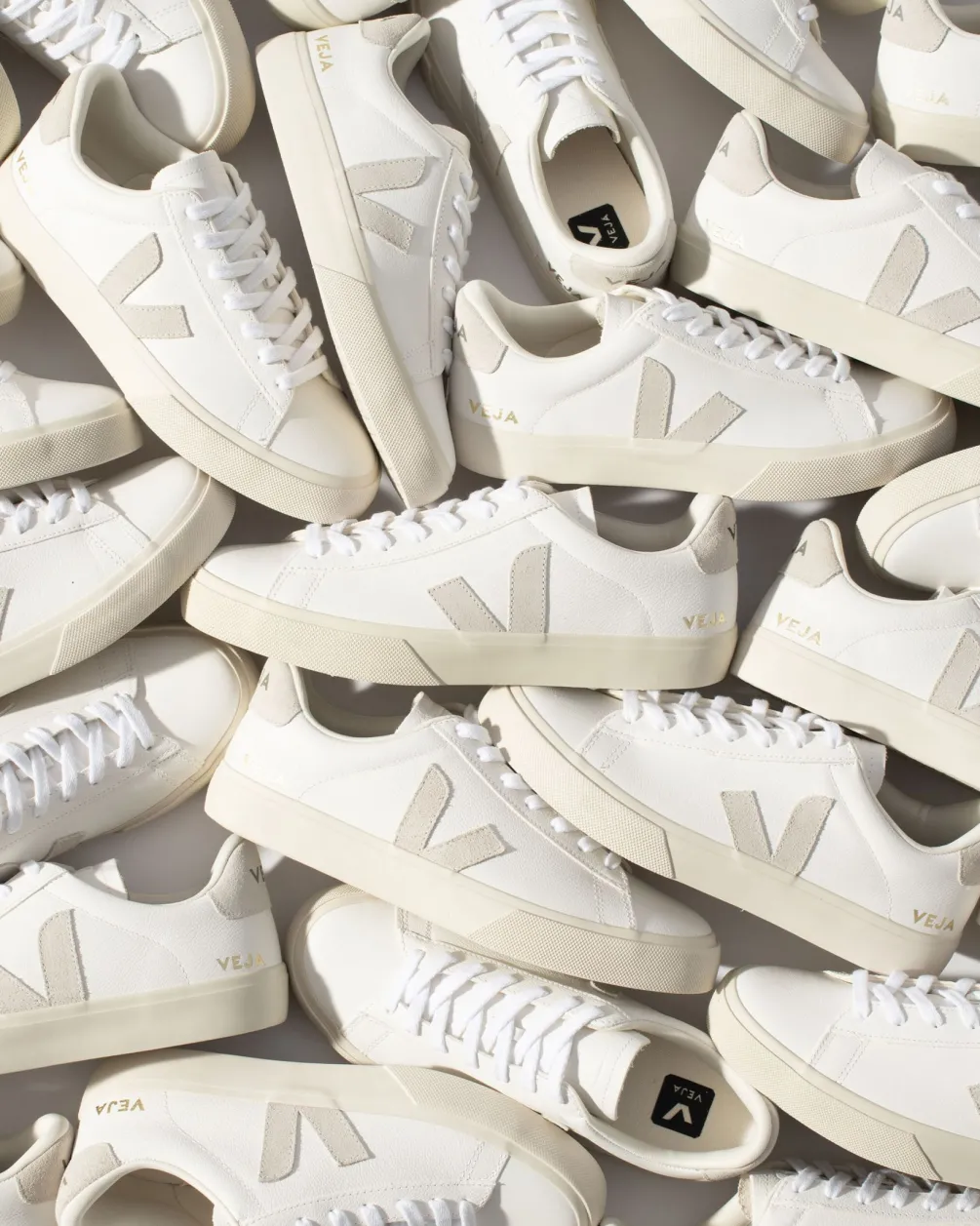 CAMPO LEATHER WHITE NATURAL<VEJA Cheap