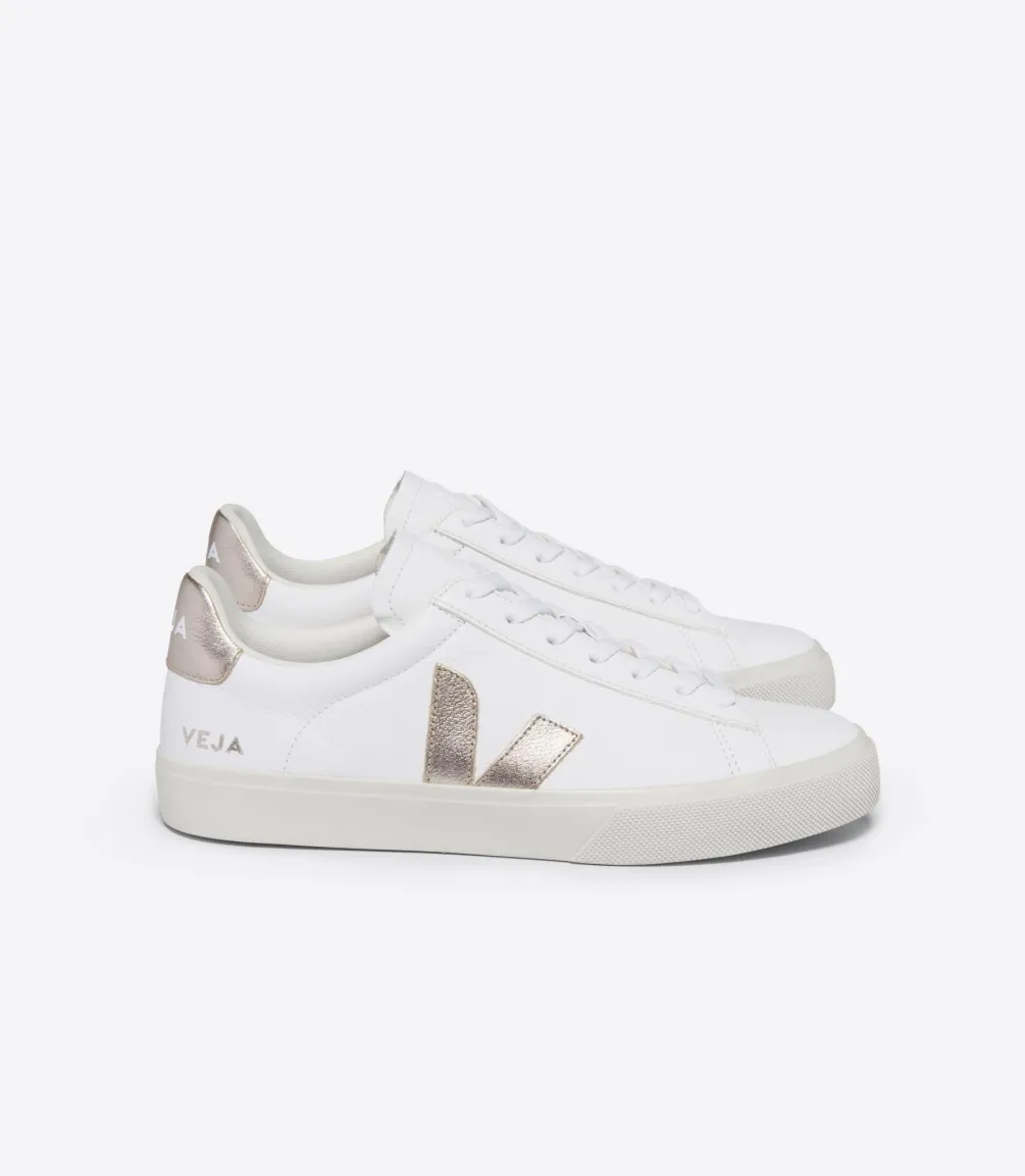 CAMPO LEATHER WHITE PLATINE<VEJA Online
