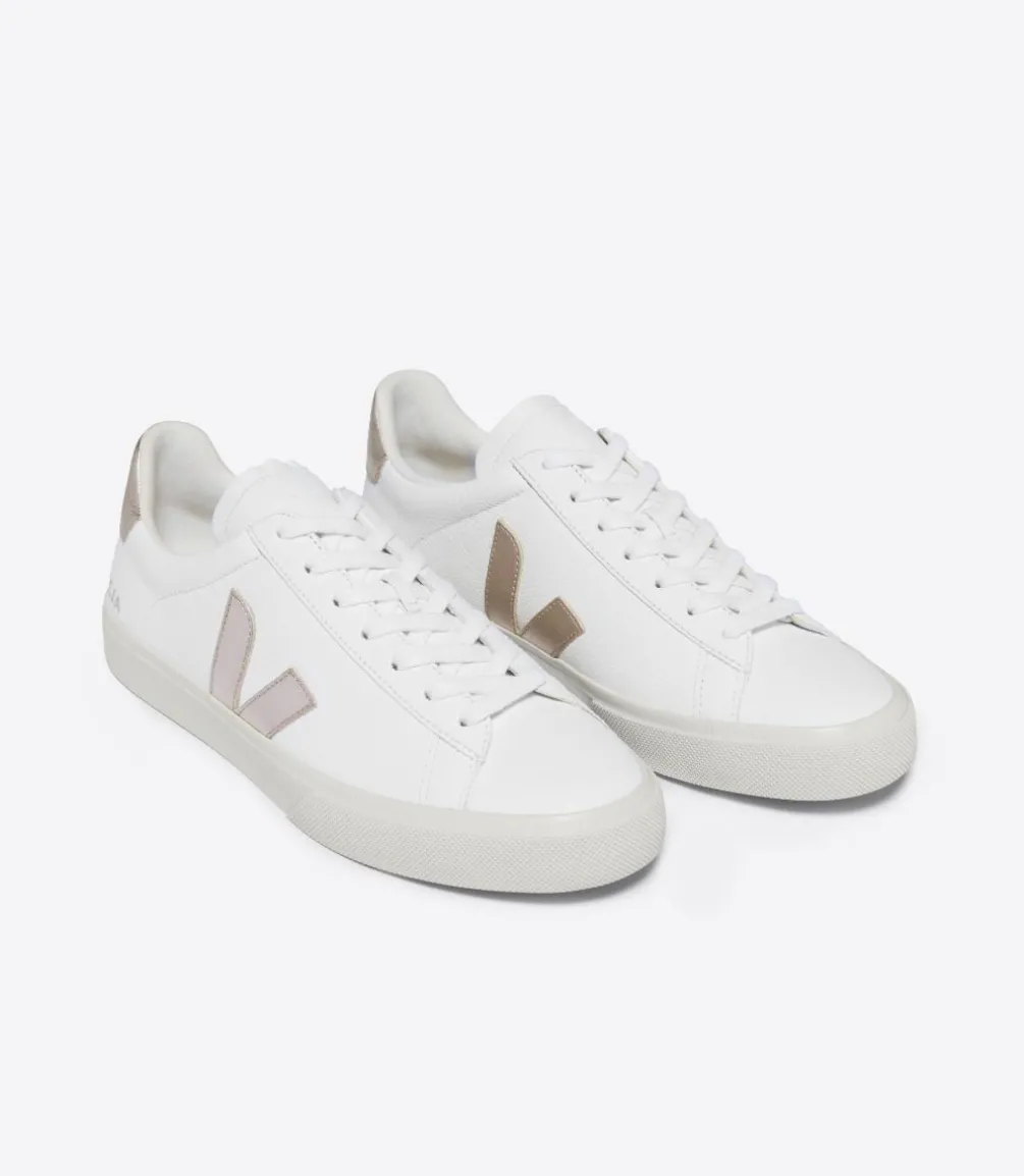 CAMPO LEATHER WHITE PLATINE<VEJA Online