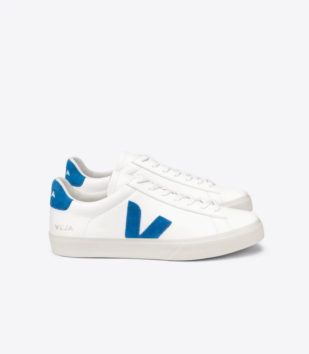 CAMPO LEATHER WHITE SWEDISH BLUE<VEJA Fashion