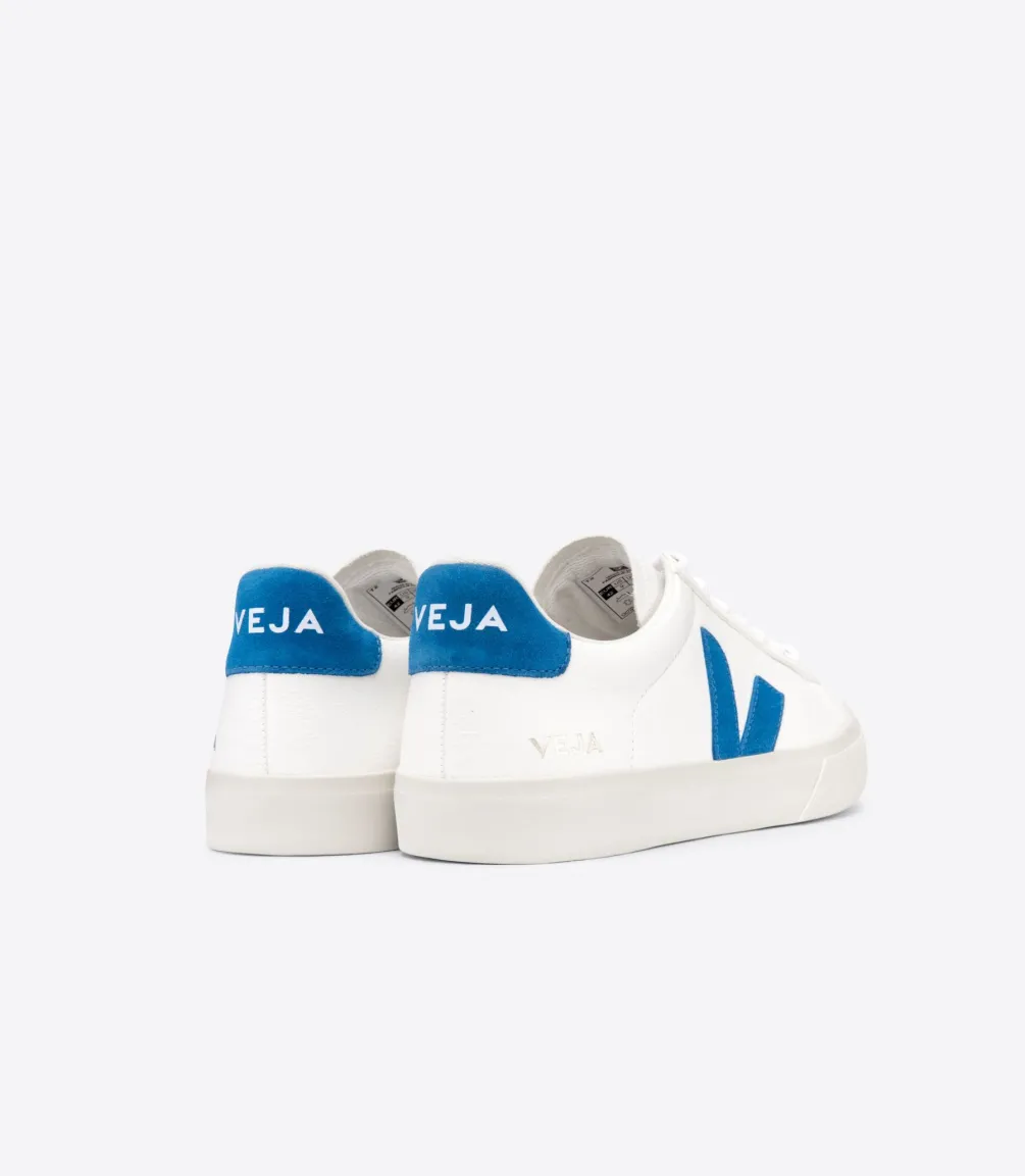 CAMPO LEATHER WHITE SWEDISH BLUE<VEJA Fashion