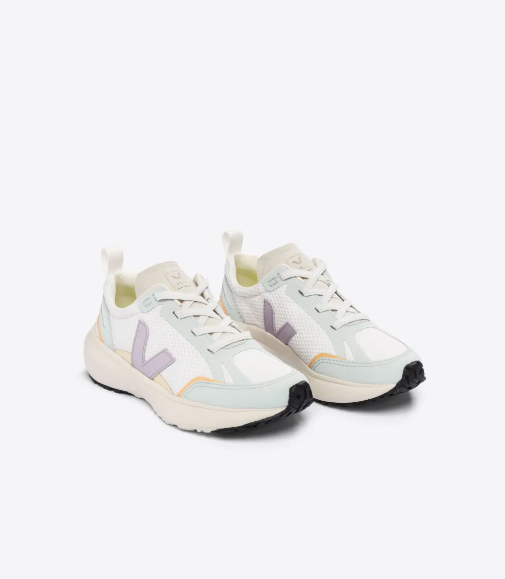 CANARY ELASTIC LACES ALVEOMESH WHITE PARME<VEJA Best