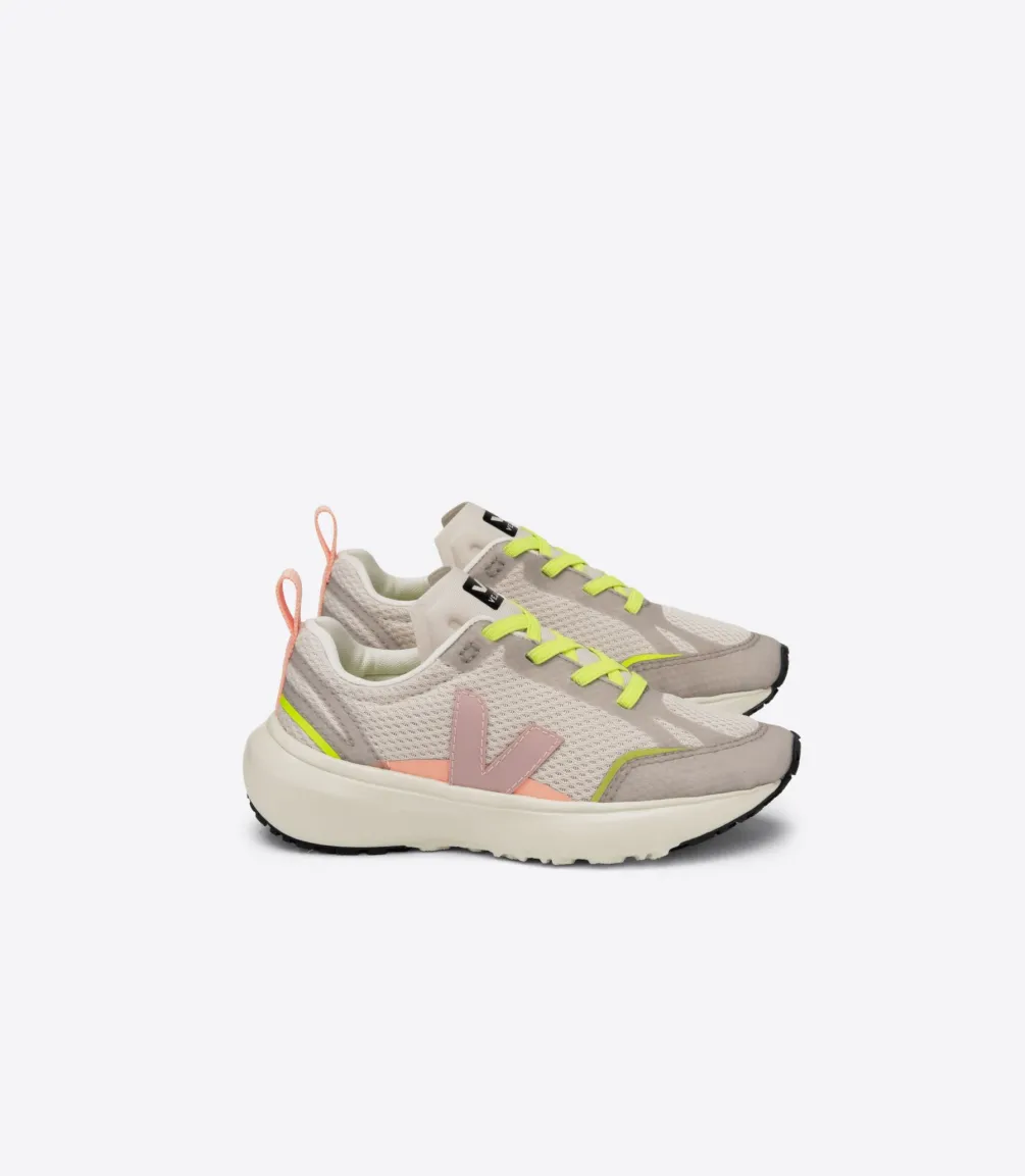 CANARY ELASTIC LACES ALVEOMESH NATURAL BABE<VEJA Sale