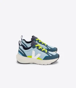 CANARY ELASTIC LACES ALVEOMESH STEEL WHITE<VEJA Best