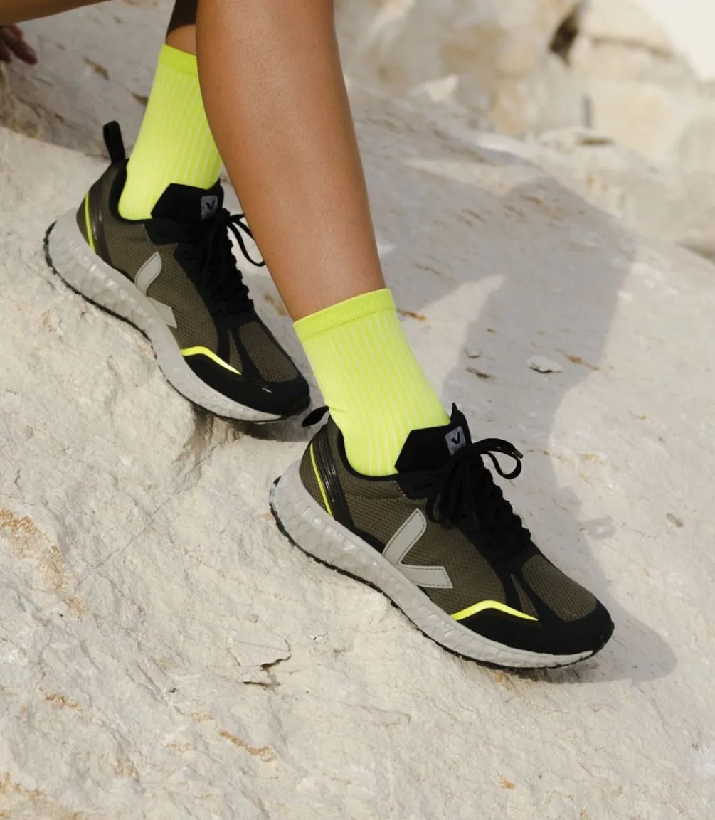 CONDOR MESH KAKI OXFORD GREY SOLE<VEJA Best