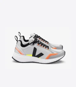 CONDOR MESH LIGHT GREY BLACK<VEJA Cheap
