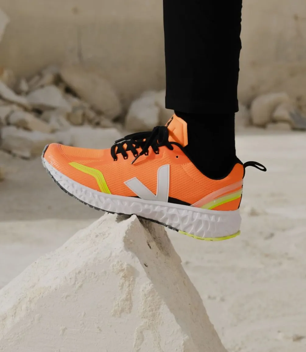 CONDOR MESH NEON ORANGE WHITE<VEJA Flash Sale