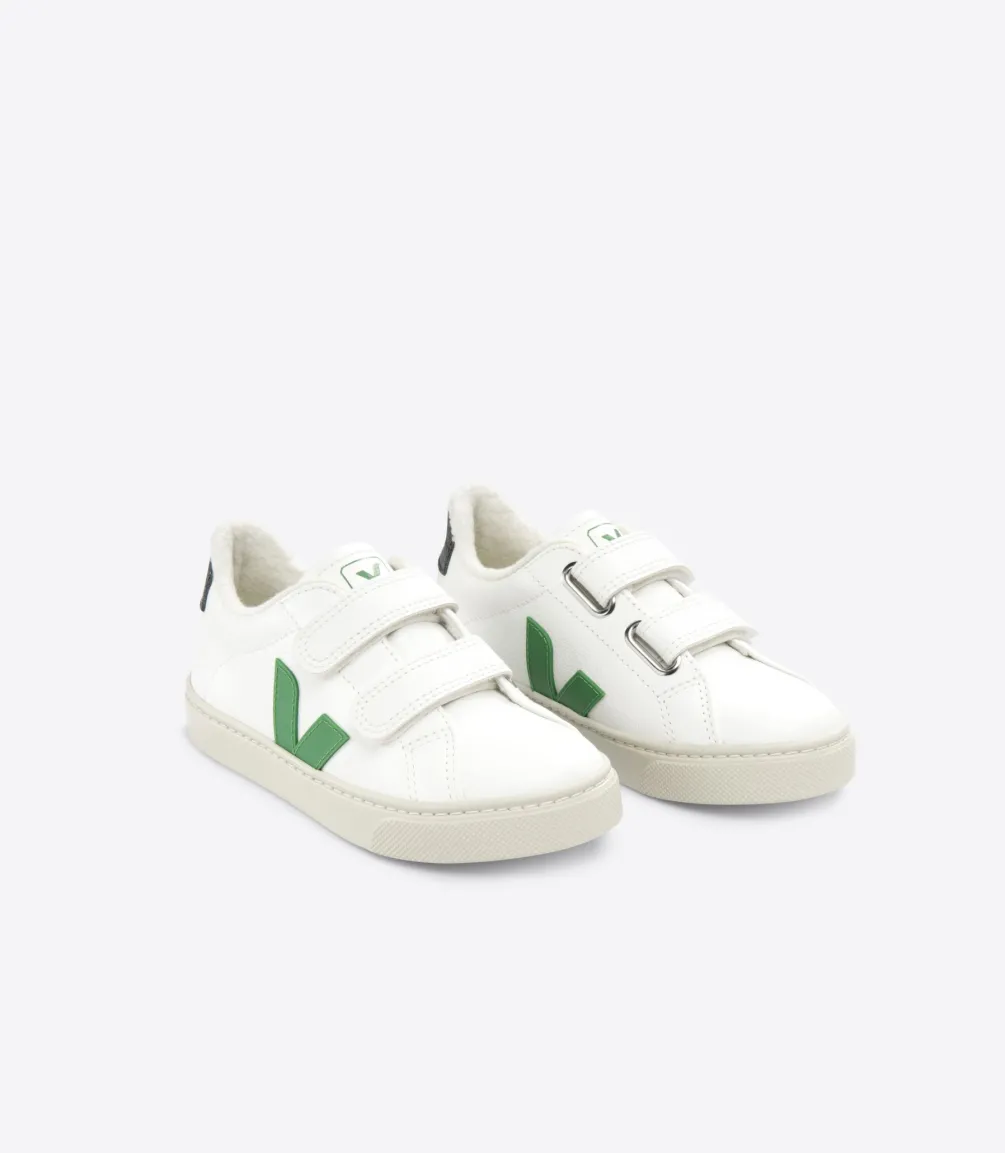 ESPLAR FURED LEATHER WHITE EMERAUDE<VEJA Outlet