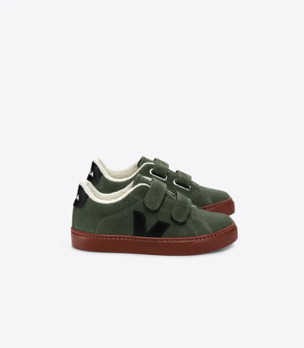 ESPLAR FURED SUEDE MUD BLACK<VEJA Cheap
