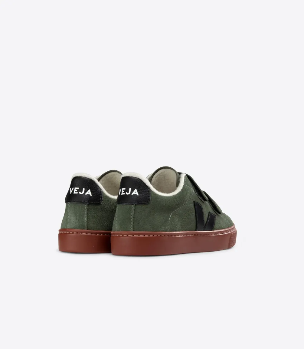 ESPLAR FURED SUEDE MUD BLACK<VEJA Cheap
