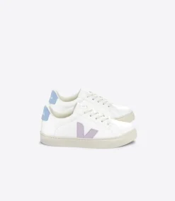ESPLAR LACES LEATHER WHITE PARME STEEL<VEJA Flash Sale