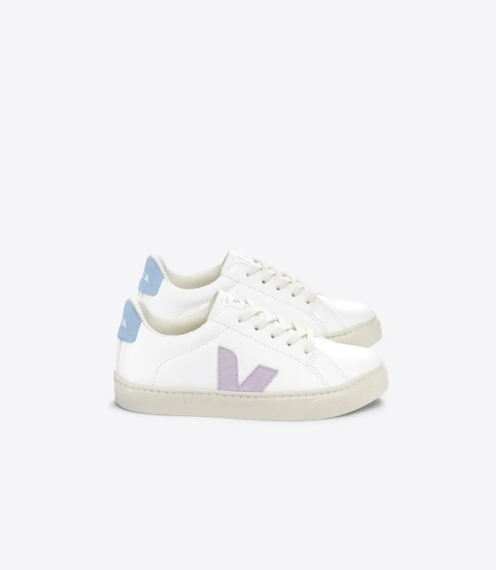 ESPLAR LACES LEATHER WHITE PARME STEEL<VEJA Flash Sale