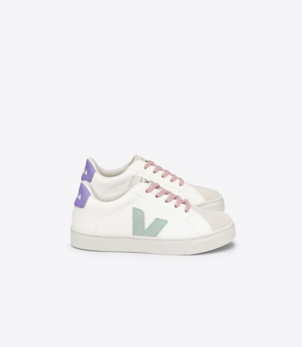 ESPLAR LACES LEATHER WHITE MATCHA LAVANDE<VEJA Shop
