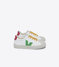 ESPLAR LACES LEATHER WHITE LEAF PEKIN<VEJA Online