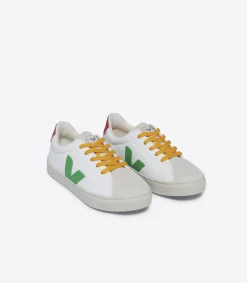 ESPLAR LACES LEATHER WHITE LEAF PEKIN<VEJA Online