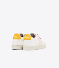 ESPLAR LACES LEATHER WHITE PETALE OURO<VEJA Fashion