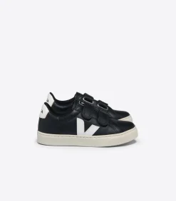 ESPLAR LEATHER BLACK WHITE<VEJA Cheap