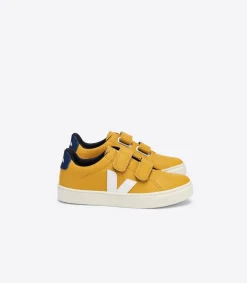 ESPLAR LEATHER MOUTARDE WHITE COBALT<VEJA Best Sale