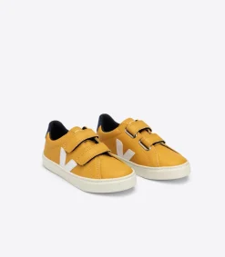 ESPLAR LEATHER MOUTARDE WHITE COBALT<VEJA Best Sale