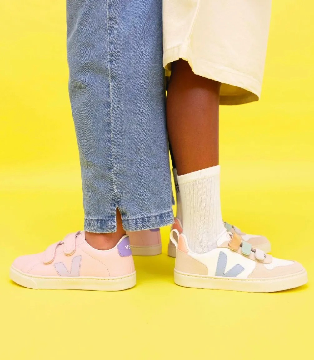 ESPLAR LEATHER PETALE PARME<VEJA Clearance