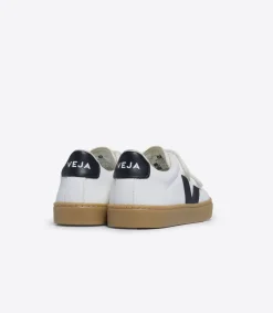 ESPLAR LEATHER WHITE BLACK NATURAL<VEJA Fashion