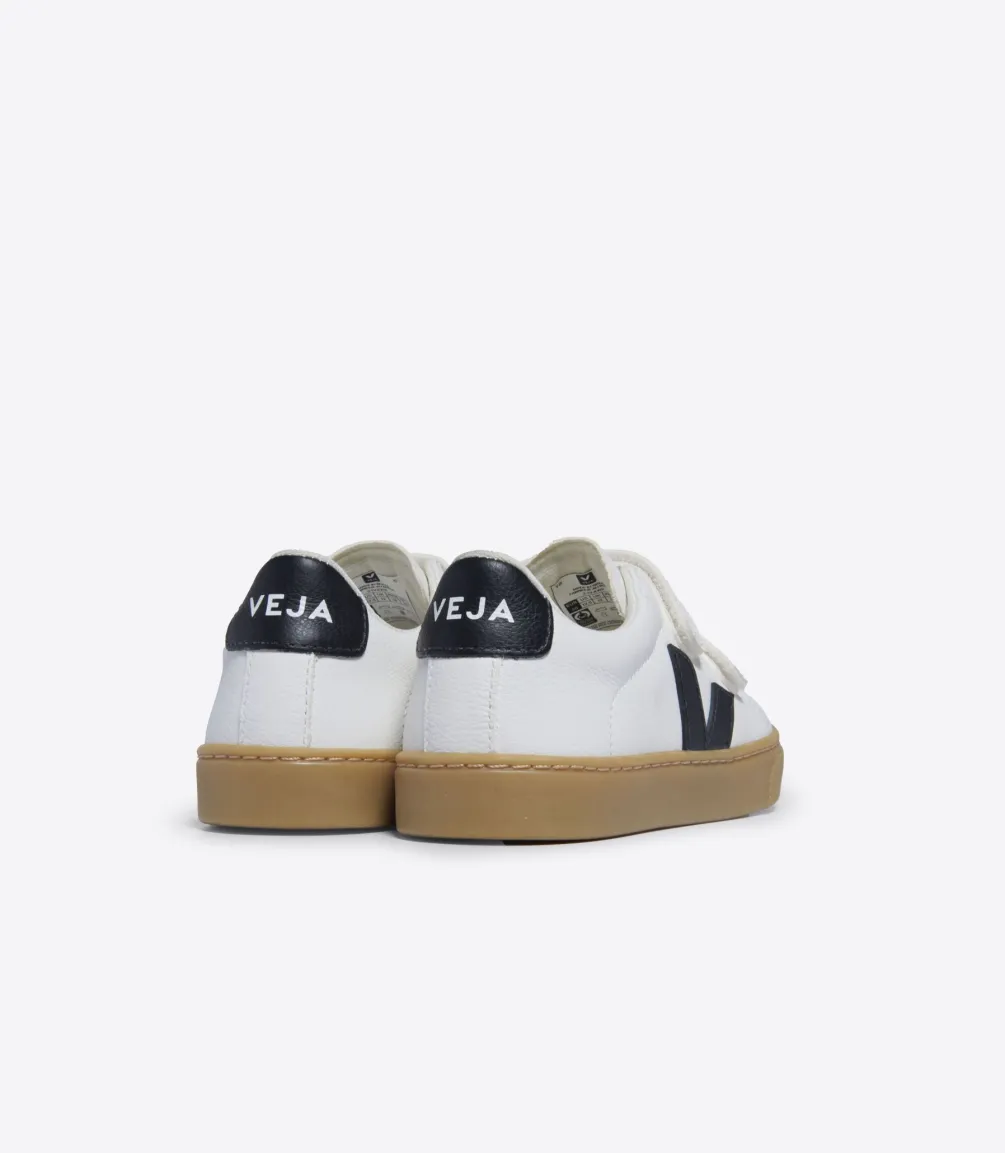 ESPLAR LEATHER WHITE BLACK NATURAL<VEJA Fashion