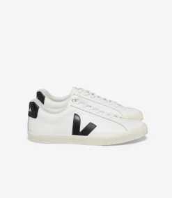 ESPLAR LEATHER WHITE BLACK<VEJA Hot