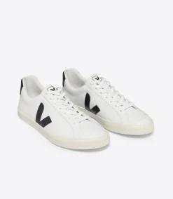 ESPLAR LEATHER WHITE BLACK<VEJA Hot