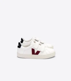 ESPLAR LEATHER WHITE MARSALA BLACK<VEJA Discount