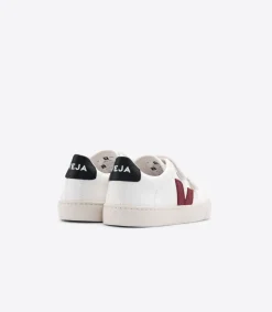 ESPLAR LEATHER WHITE MARSALA BLACK<VEJA Discount