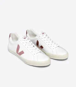 ESPLAR LEATHER WHITE NACRE<VEJA Outlet