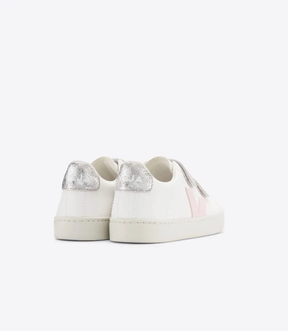 ESPLAR LEATHER WHITE PETALE SILVER<VEJA Sale