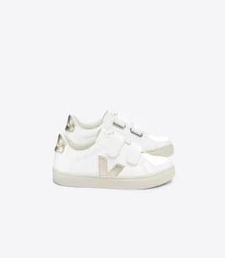 ESPLAR LEATHER WHITE PLATINE<VEJA Hot