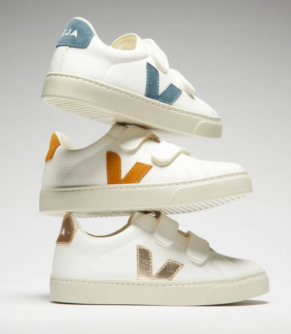 ESPLAR LEATHER WHITE PLATINE<VEJA Hot