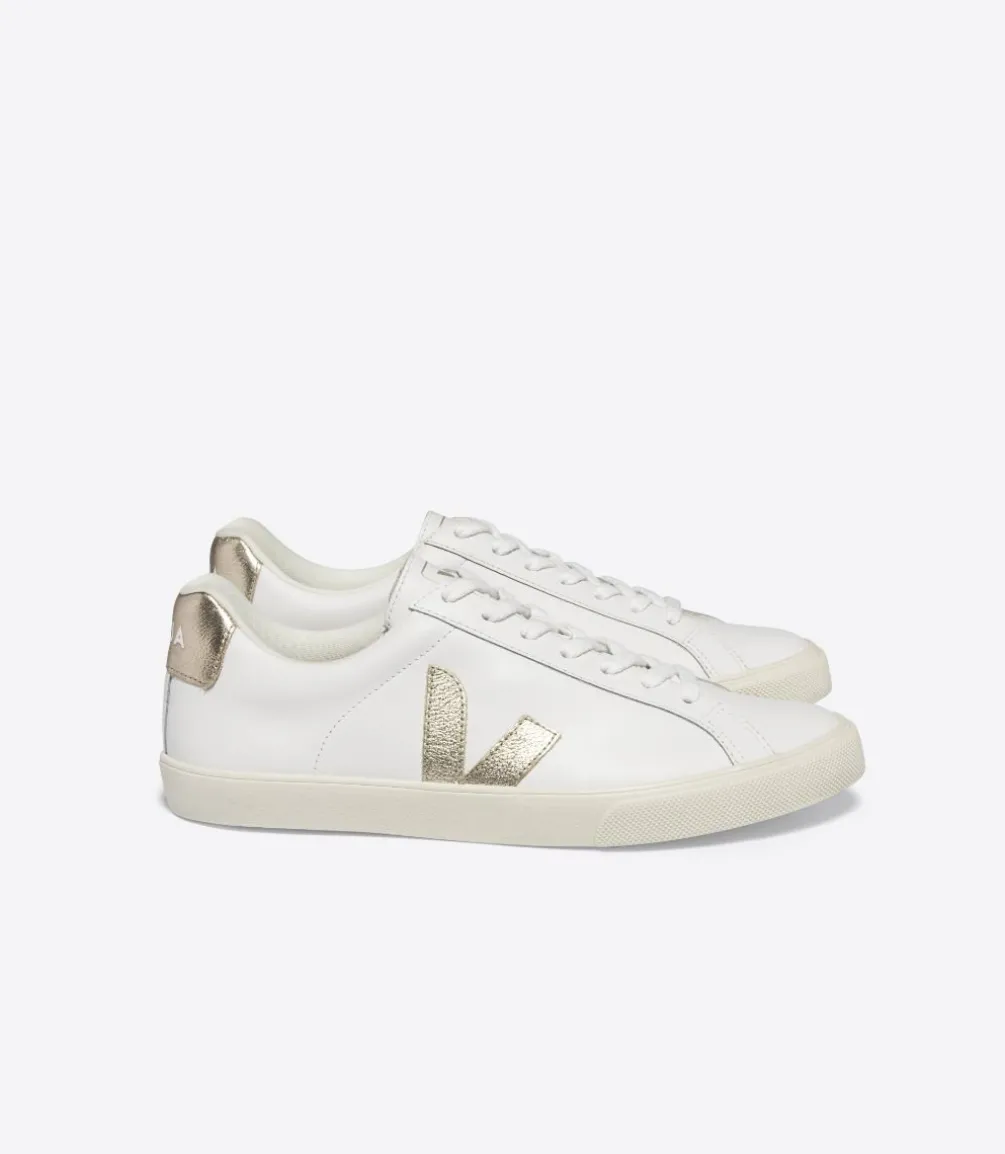 ESPLAR LEATHER WHITE PLATINE<VEJA Cheap