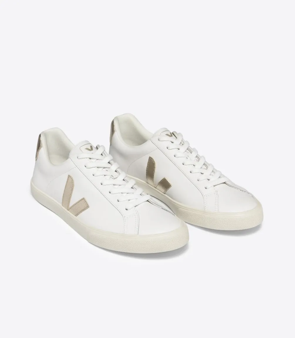 ESPLAR LEATHER WHITE PLATINE<VEJA Cheap