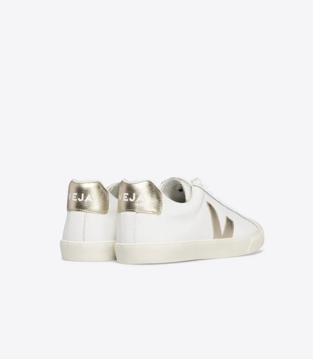 ESPLAR LEATHER WHITE PLATINE<VEJA Cheap