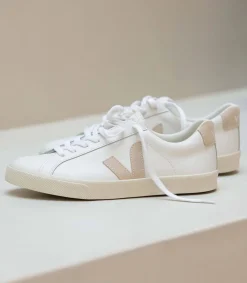 ESPLAR LEATHER WHITE SABLE<VEJA Flash Sale