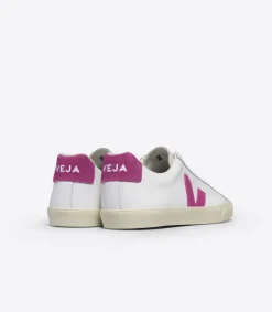 ESPLAR LEATHER WHITE ULTRAVIOLET<VEJA Outlet